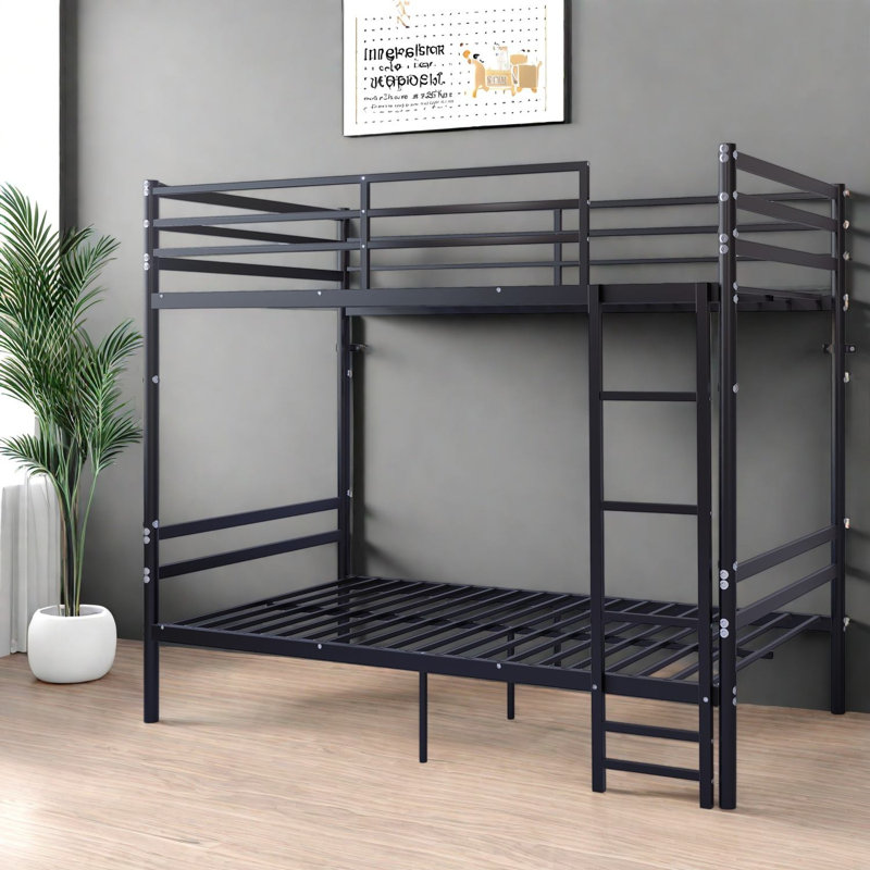 Lit peu encombrant avec rangement, lit simple en métal, chambre à coucher moderne