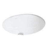 Wescott Vitreous China Oval Undermount Bathroom Sink with Overflow