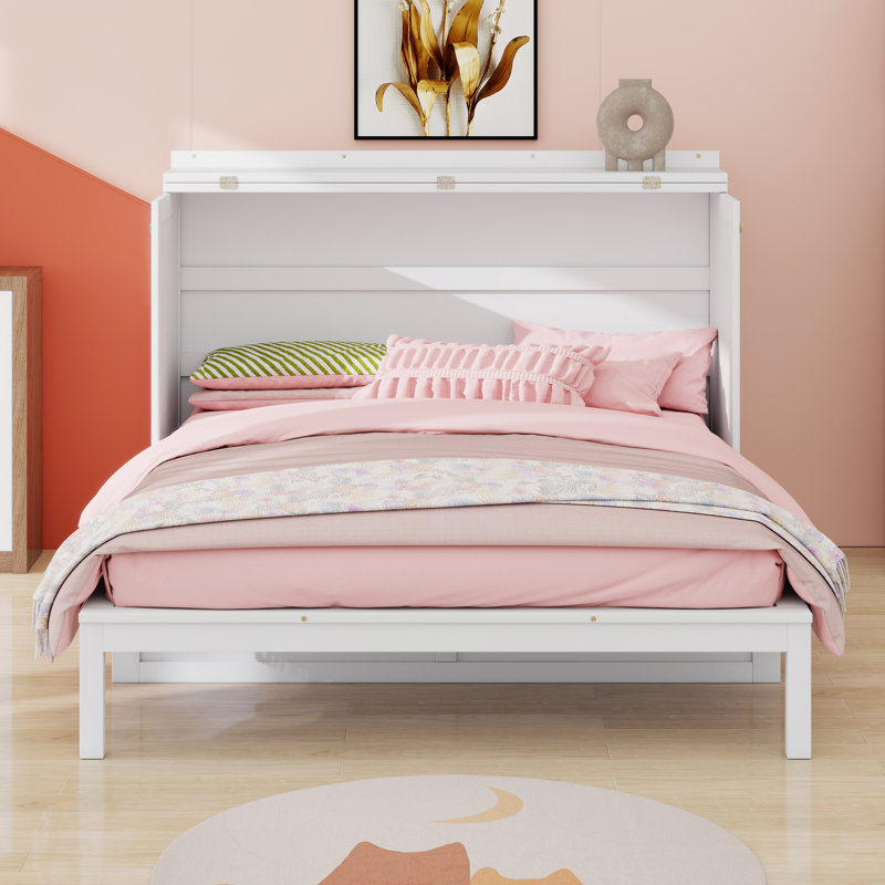 Lit escamotable peu encombrant, Blanc