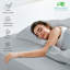 EKOSCIOUS 100% Eucalyptus Tencel Sateen Bed Sheet Set with 2 pillowcases, King Size, 18 Inch Deep Pocket | (White) - Cool & Softer than Rayon From Bamboo and Silk Sheets-115738934-115738938