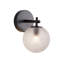 Prismatic 1-Light Wall Sconce - Black-1559796257