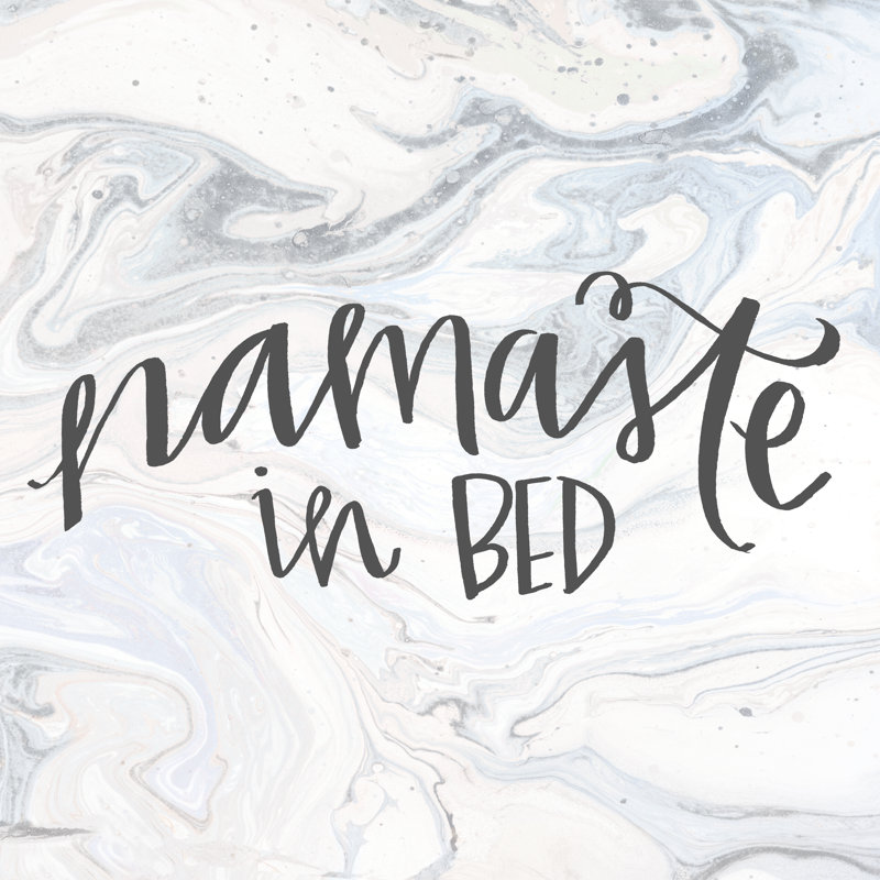 Namastay In Bed - Wrapped Canvas Print, 30cm H x 30cm W x 3.8cm D