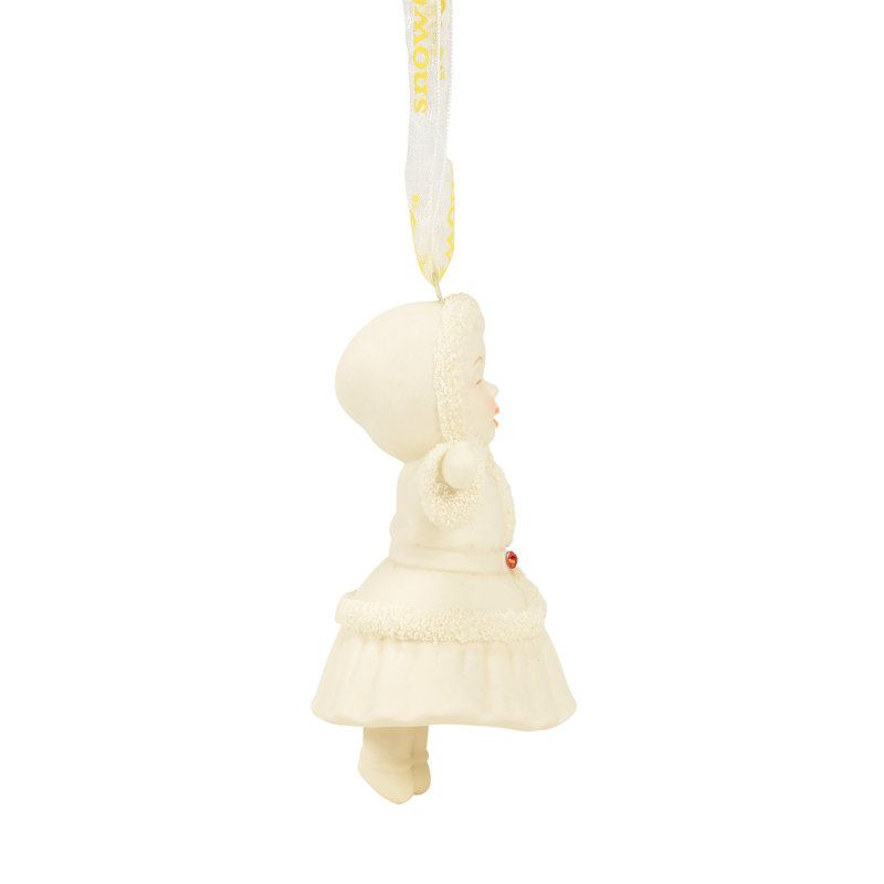 Ornement anniversaire Snowbabies Celebrations Ring My Bell 2,76 pouces