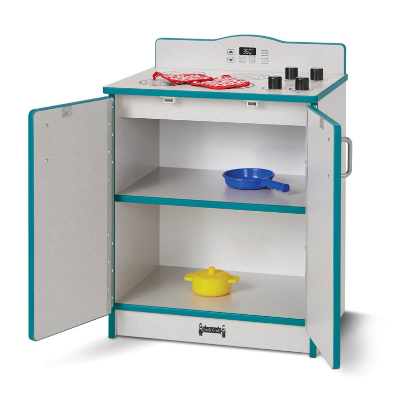 Rainbow Accents Culinary Creations Kitchen Stove, Gray/Teal