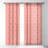 Elisabeth Fredriksson Peach Echo Geo 1pc Sheer Window Curtain Panel-40041662