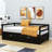 Masimba Twin Size Wooden Daybed with Trundle-530279903