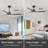 52" Outdoor Ceiling Fan Without Light With Remote Control