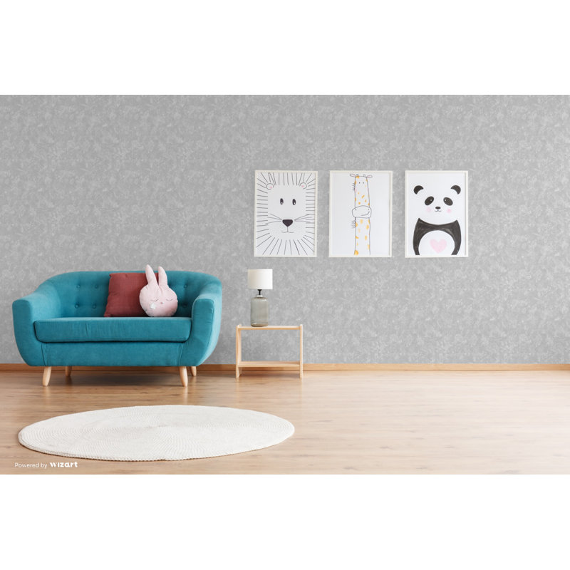 Uma 10m x 53cm Wallpaper Roll, Dark Grey