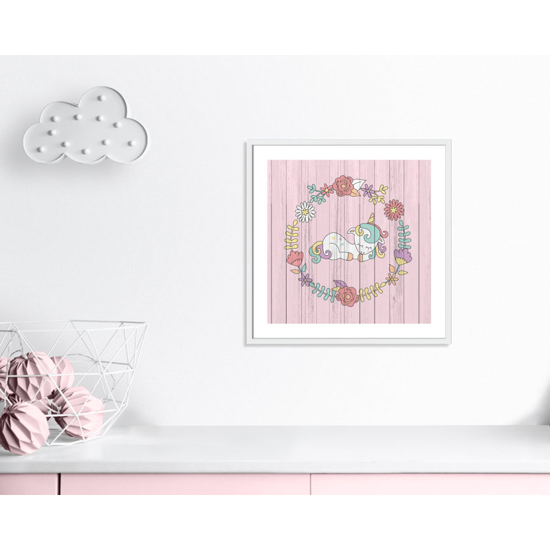 Décoration murale pour enfants, H 27,5 po x l 27,5 po x P 1,19 po, Encadré de boîte argent