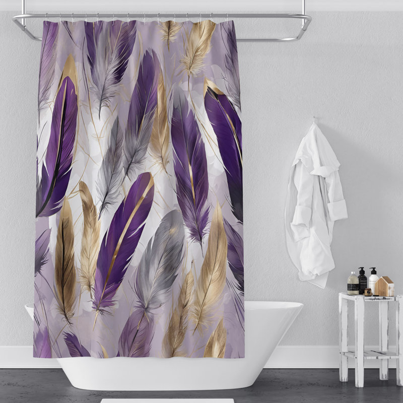 Rideau de douche abstrait Chadron, L 70 po x H 72 po