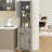 66" Tall Farmhouse Bathroom Storage Cabinet-1118948130