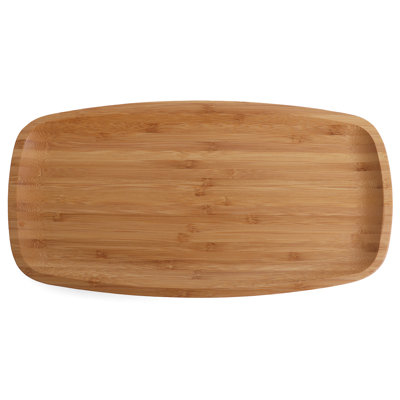 Assiette plate réutilisable en bambou