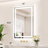 Front & Back LED Lighted Tempered Glass Dimmable Anti Fog Bathroom Vanity Mirror-1338733455