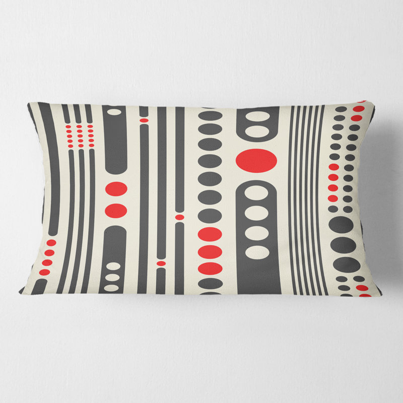Coussin décoratif rétro à motif géométrique abstrait II