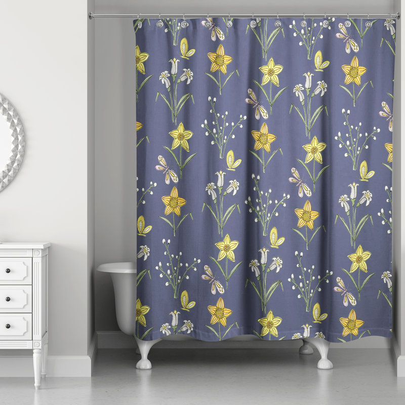 Rideau de douche Rudeen, Bleu marine