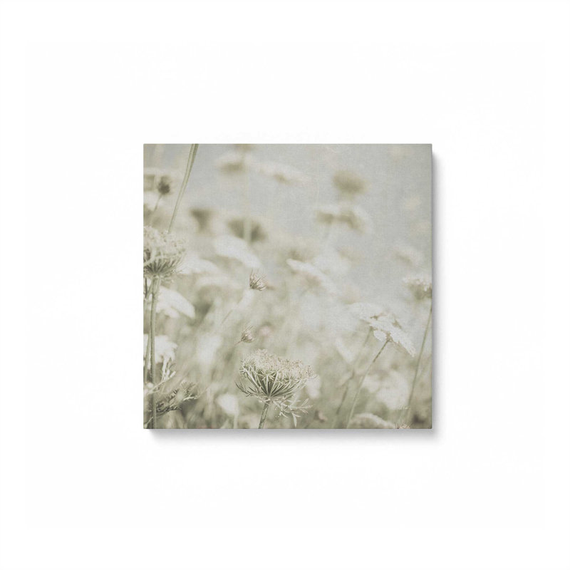 «Pastel Wildflower Whispers II», reproduction sur toile, Toile tendue, H 12 po x l 12 po x P 1,25 po