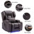 Aguilera Power Recliner Chair with Multi-Functional Console Set, LED Light, Cup Holders, Free Pillows-1955284030