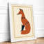 Decorative Fox Boho - Framed Print-2086957724-2086957796