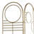 Aerne 49.5'' W x 69.2'' H 3 - Panel Metal Folding Room Divider