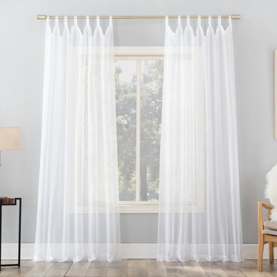 Sheer Tab Top Curtain Panel - Basics by Wayfair™