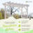 Providence 28'' W x 64'' D Polyvinyl Chloride (PVC) Arbor in White-1606531490