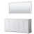 Blanc / chrome poli