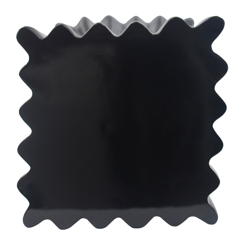 Table d'appoint Mgo Archaistic Wavy, Black