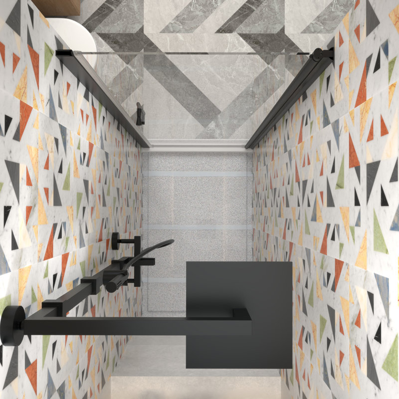 Porte de douche sans cadre ImageYou, l 24 po x H 72 po, largeur réglable 28-29 3/8 po, installation facile avec joint d'étanchéité magnétique