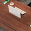 Bureau en bois massif en forme de L brun noyer + noir + acier au carbone avec 3 tiroirs-810097471-810097464