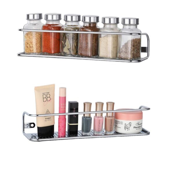 24 Jar Spice Rack Prep & Savour Finish: White, Size: 8 H x 16 W x 3 D