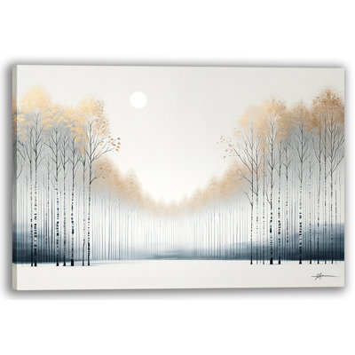 Art doré sur toile Golden Birch