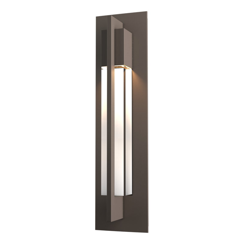 Axis 1 - Light Aluminum Outdoor Flush Mount, 15" H x 4.6" W x 2.9" D, Coastal Dark Smoke