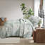 Ensembles de literie en coton de qualité supérieure, multicolore double / grand vert, confort polyvalent à l'année