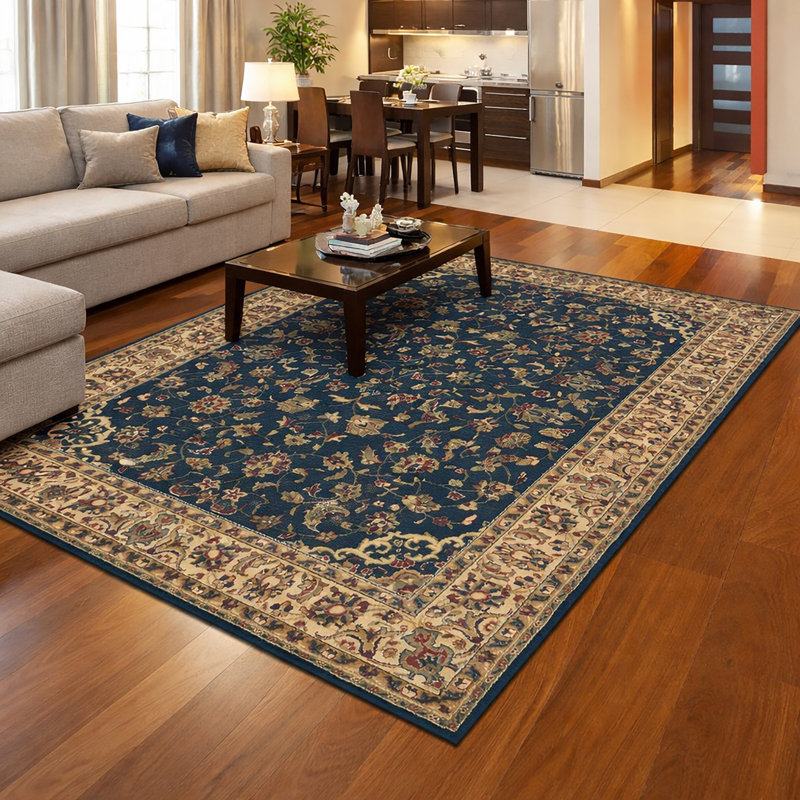  Tapis d'intérieur floral Safira, Rectangle 5 pi 5 po x 7 pi 7 po
