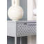 Bethony 40cm W Steel Bedside Table-732709754