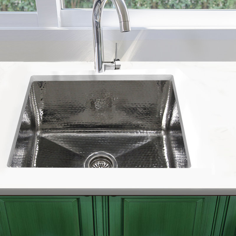 Brightwork 23'' L Stainless Steel Undermount Single Basin Kitchen Sink