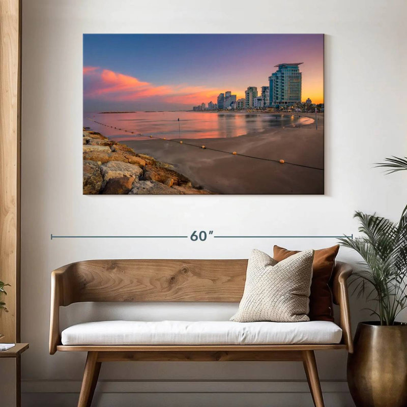 Rorry Coastal Tel Aviv Skyline, 32" H x 48" W