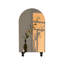 Armoire arquée avec tablettes et portes