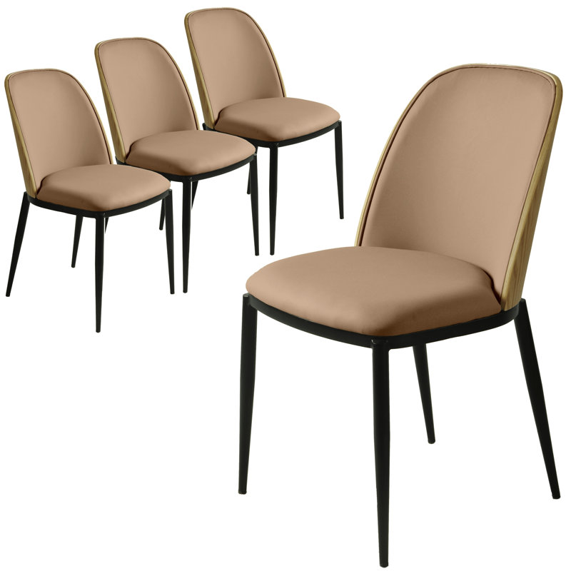 Chaise d'appoint Kelce, Bois naturel / brun