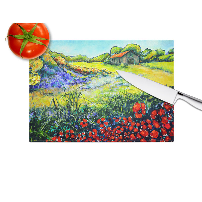 Back Home Glass Cutting Board
