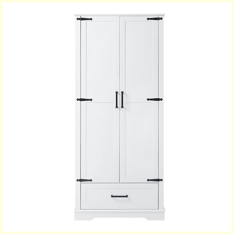Grande armoire de rangement moderne avec deux portes et un tiroir Modern