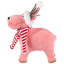 Figurine de Noël renne scintillant avec chapeau et écharpe d'hiver - 9 po