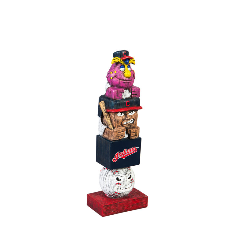 Statue de jardin MLB, Indians de Cleveland, H 12 po x l 4,41 po x P 3,15 po