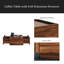Table basse avec tiroirs pleine extension