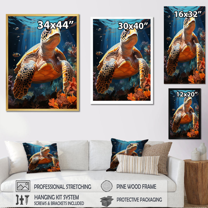 Fantasy Reef, reproduction d'art sur toile, Toile tendue, H 20 po x l 12 po