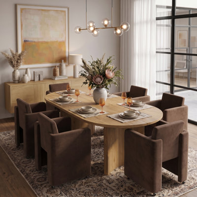 Ensemble de 1 chaise de salle à manger moderne en tonneau avec accoudoirs et chaise d'appoint en tissu de lin moderne pour le salon / bureau à domicile
