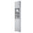 Multi-Functional Tall Corner Bathroom Cabinet with Two Doors, Adjustable Shelves, Open Shelf, and Space-Saving Trapezoidal Design for Efficient Storage.