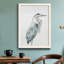 Blue Heron I, reproduction encadrée de qualité supérieure - prête à être accrochée-1236481969-1236481968