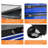 7 DRAWERS MULTIFUNCTIONAL TOOL CART WITH WHEELSBLACK+BLUE