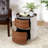 DOUBLE STORAGE ROUND SIDE TABLE-113730594